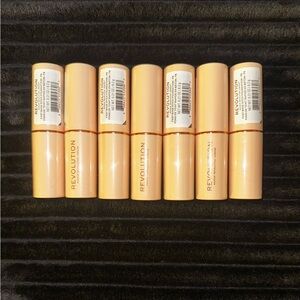 7Pc Makeup Revolution Fast Base Stick Foundation Shade F5 New/Sealed